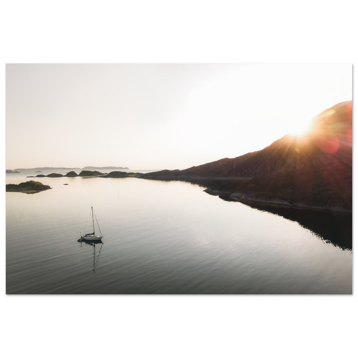 Last Rays of the Midnight Sun. Northern Norway.